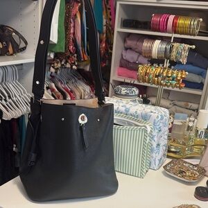 Kate Spade Black Leather Shoulder Bag